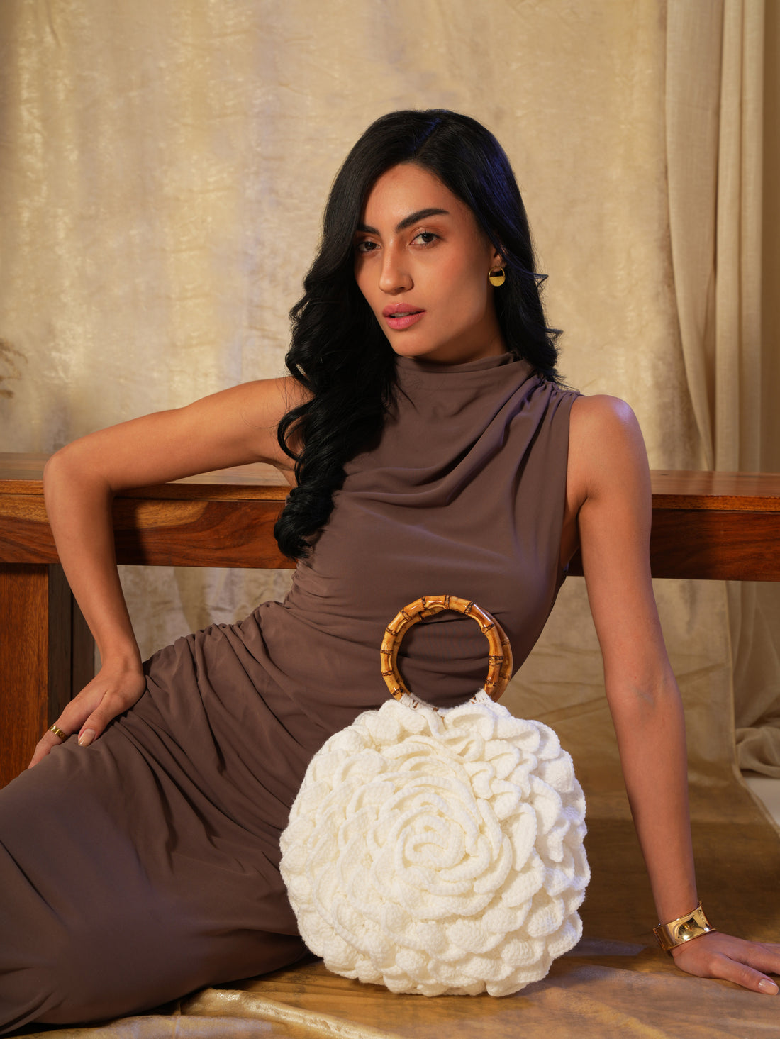 Boho Bloom Crochet Bag | variant: White