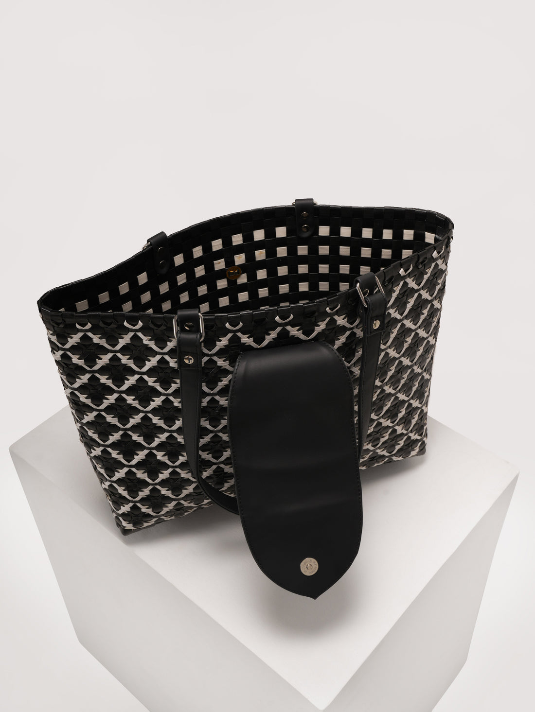 Chettinad Classic Black Tote Bag | variant: Black
