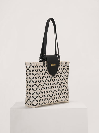 Chettinad Classic White Tote Bag