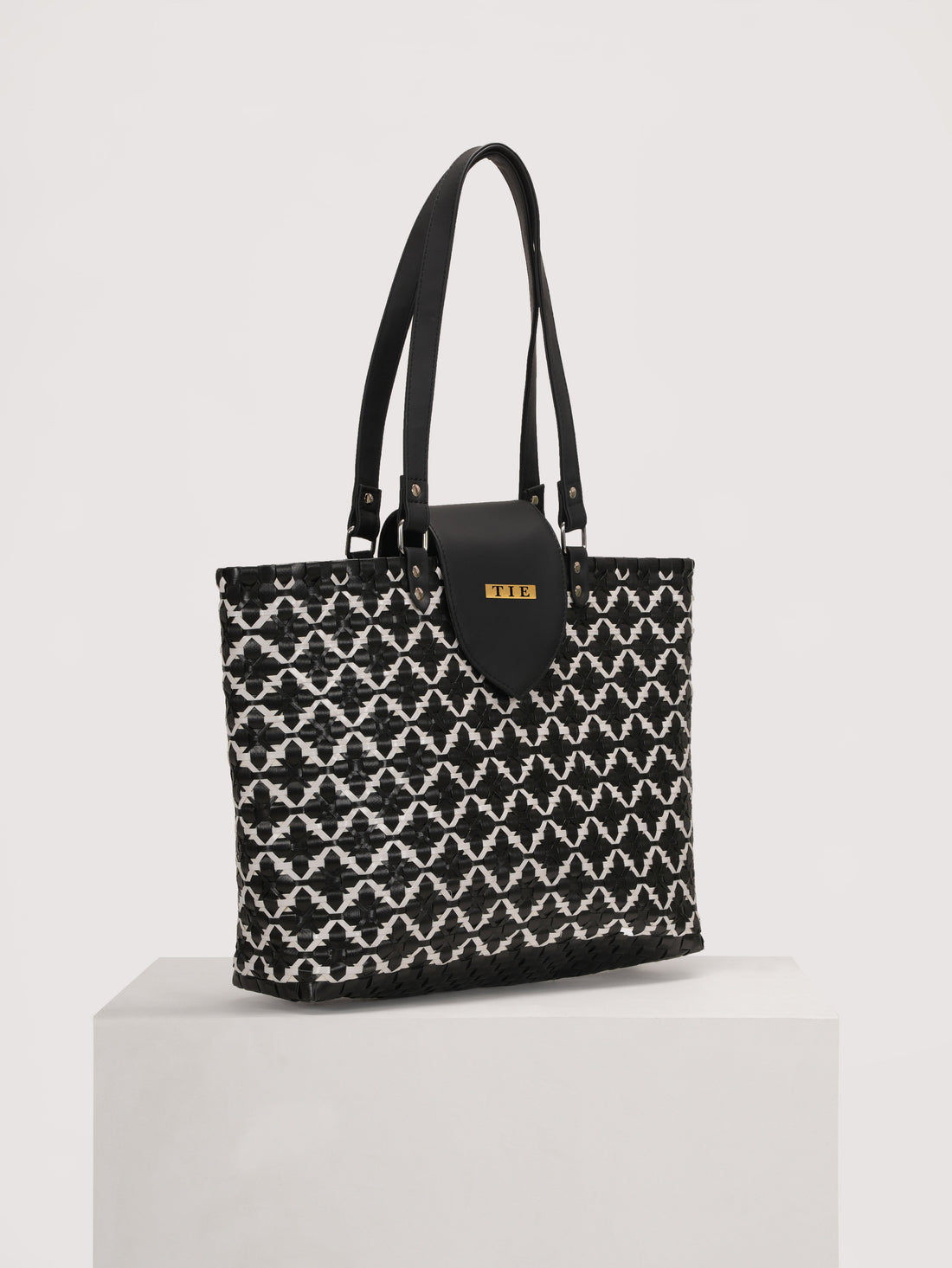 Chettinad Classic Black Tote Bag | variant: Black