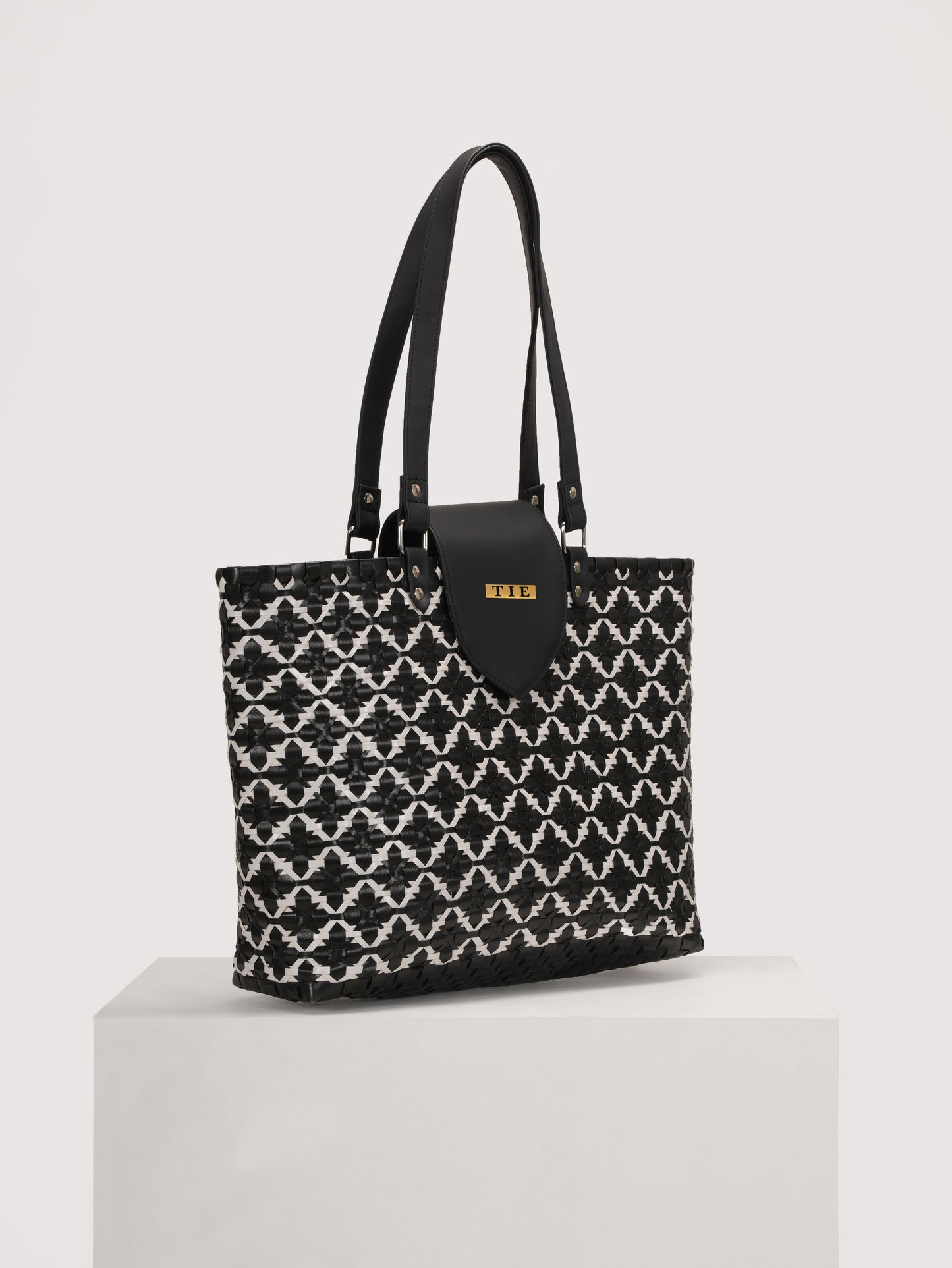 Chettinad Classic Black Tote Bag