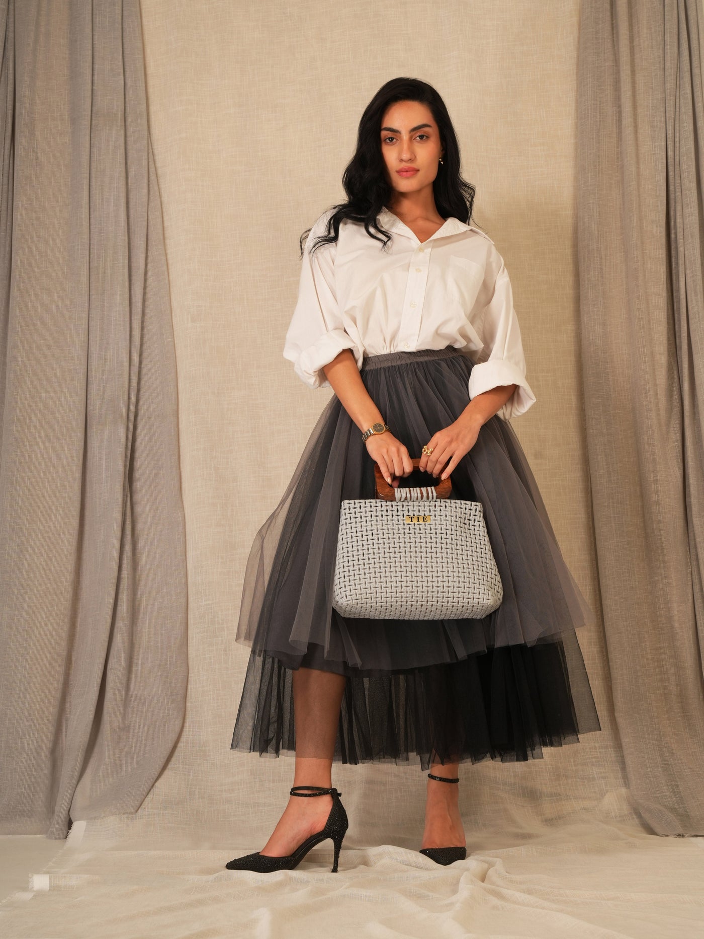 D-Clasp Wire Bag | variant: Grey