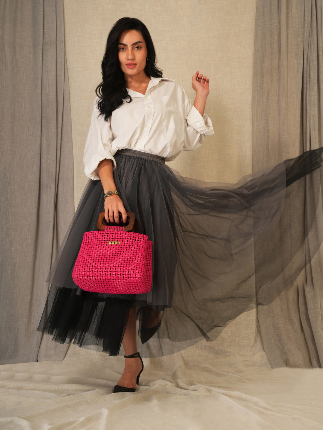 D-Clasp Wire Bag | variant: Pink