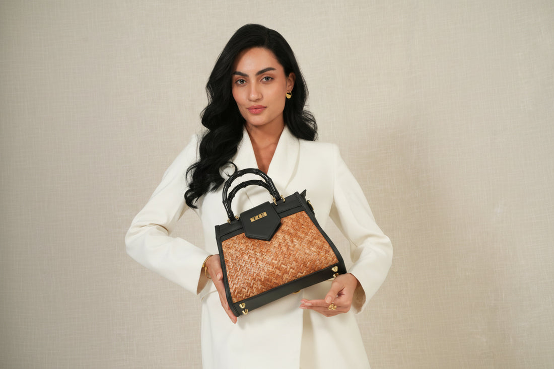 Cleo Cane Satchel Bag