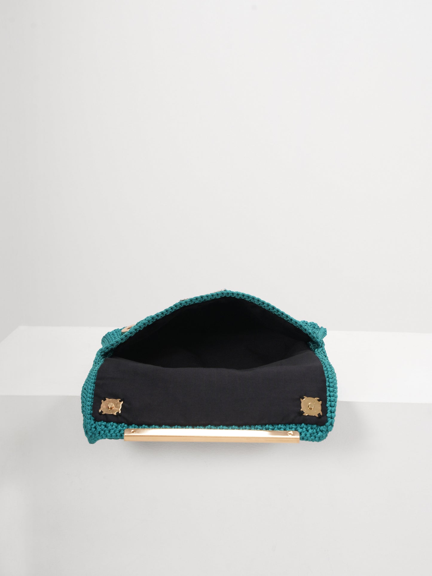 Teal Bow Clutch
