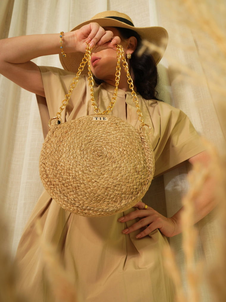 Halo Jute Sling Bag