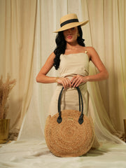 Halo Jute Tote Bag