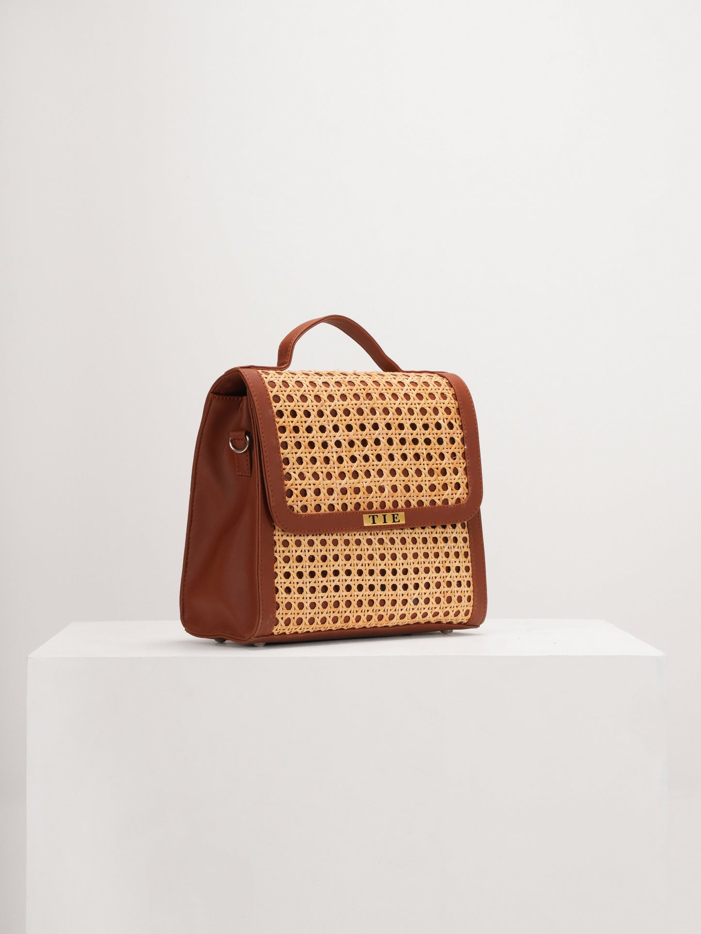 Nora Rattan Satchel Bag