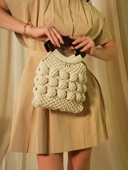 Rae Macrame Shell Bag
