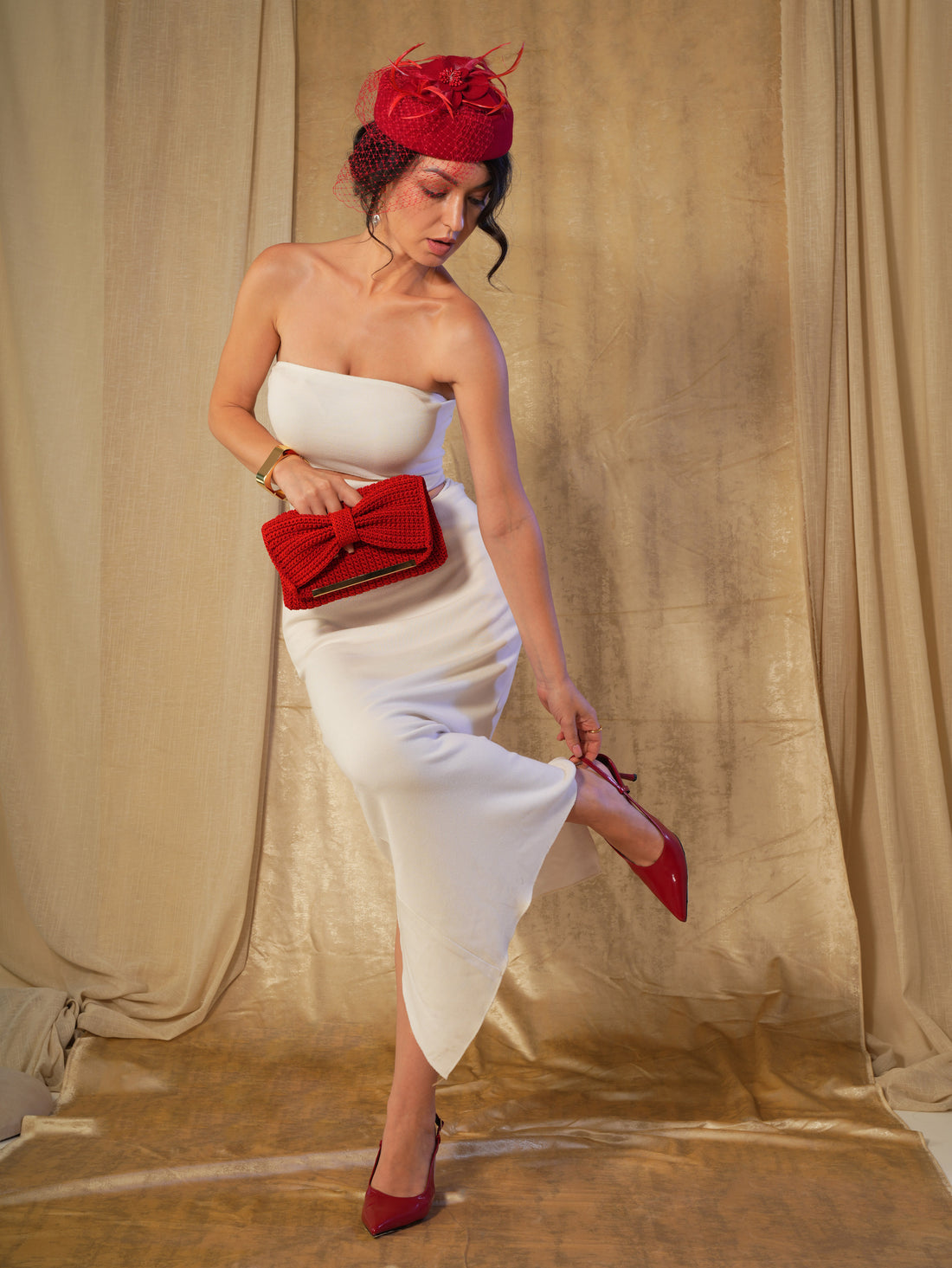 Bow Clutch | variant: Red