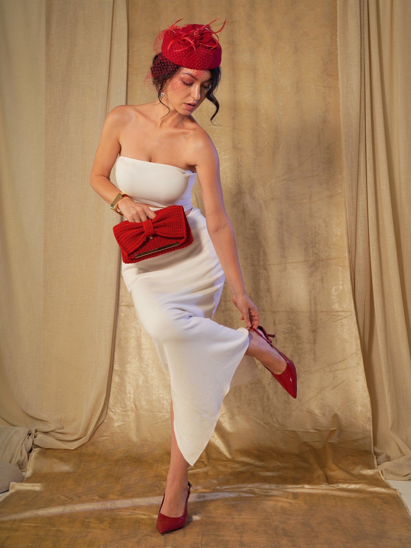 Bow Clutch | variant: Red