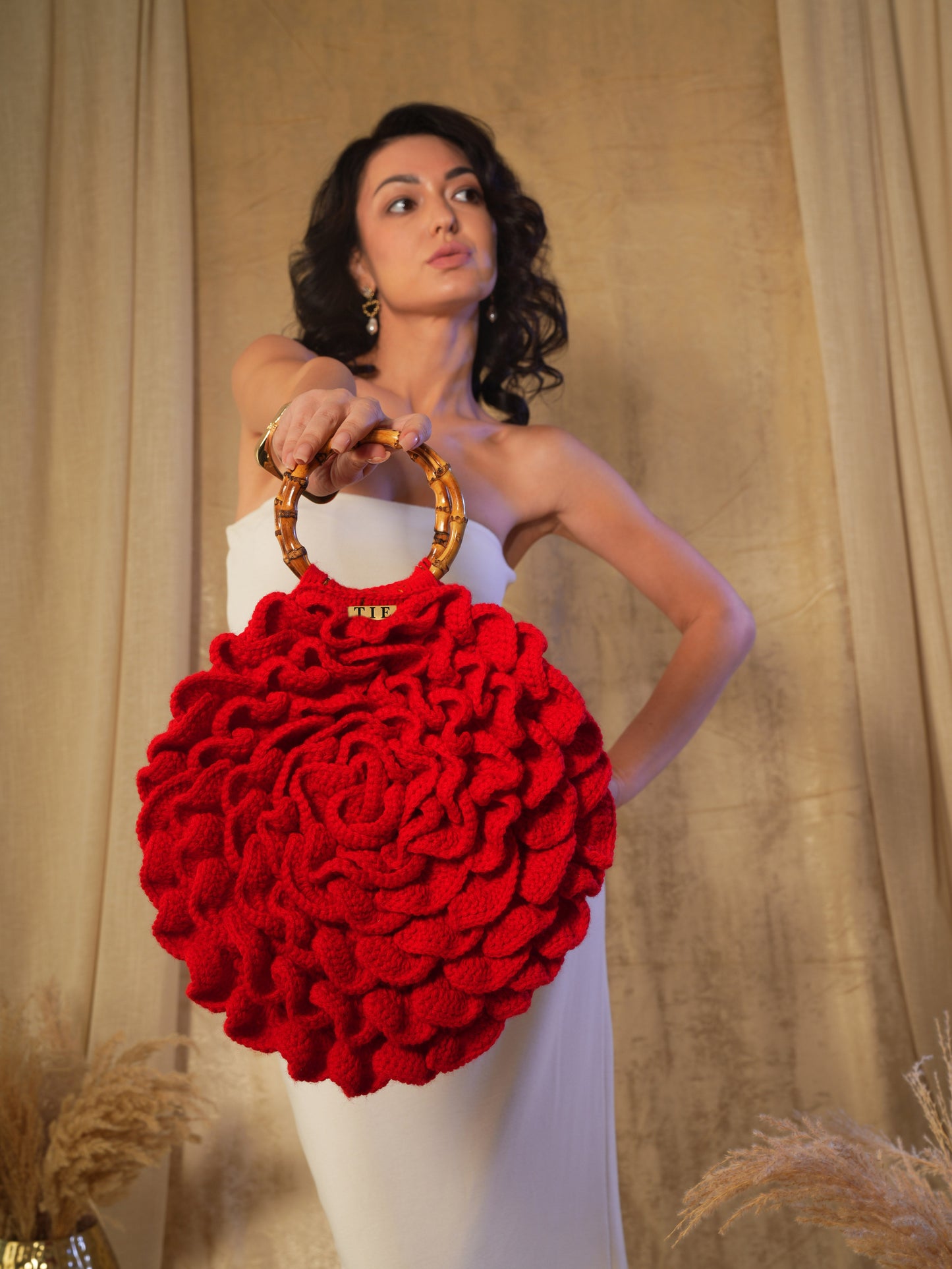 Red Crochet Bag