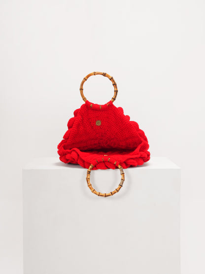 Red Crochet Bag