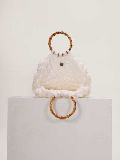 White Crochet Bag
